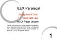 ILEX Paralegal PowerPoint PPT Presentation