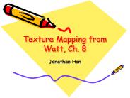 Texture Mapping from Watt, Ch' 8
