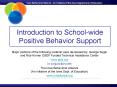 Introduction to Schoolwide Positive Behavior Support PowerPoint PPT Presentation