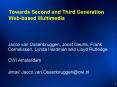 Towards Second and Third Generation Web-based Multimedia PowerPoint PPT Presentation