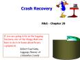 Crash Recovery PowerPoint PPT Presentation