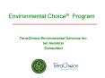 Environmental ChoiceM Program PowerPoint PPT Presentation