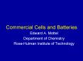 Commercial Cells and Batteries PowerPoint PPT Presentation