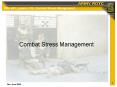 Combat Stress Management PowerPoint PPT Presentation