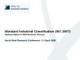 Standard Industrial Classification SIC 2007 Implementation in ONS Business Surveys PowerPoint PPT Presentation