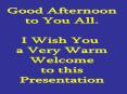 Good Afternoon PowerPoint PPT Presentation