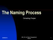 The Naming Process