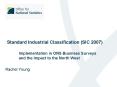 Standard Industrial Classification SIC 2007 Implementation in ONS Business Surveys and the Impact to PowerPoint PPT Presentation