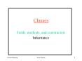 Classes PowerPoint PPT Presentation