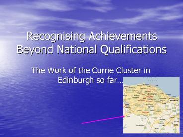 Recognising Achievements Beyond National Qualifications