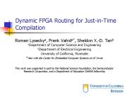 Dynamic FPGA Routing for Just-in-Time Compilation