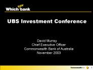 Merrill Lynch Australasia Investment Conference