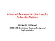 Advanced Processor Architectures for Embedded Systems