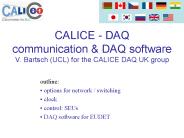 CALICE - DAQ communication