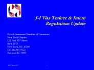 J-1 Visa Trainee