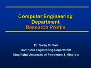 Computer Engineering Department Research Profile