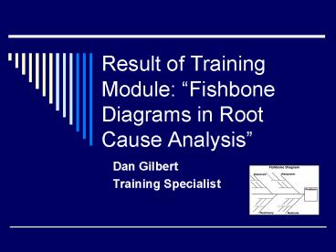 Result of Training Module: Fishbone Diagrams in Root Cause Analysis