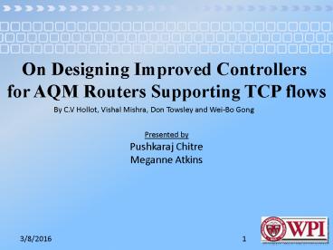 On Designing Improved Controllers