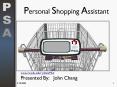 Personal Shopping Assistant PowerPoint PPT Presentation