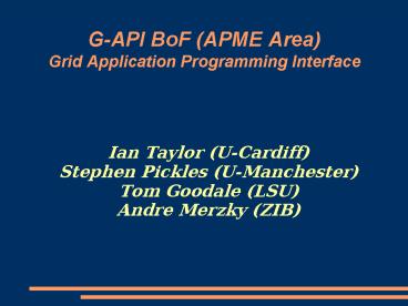 presentation player overlay