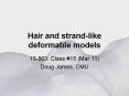 Hair and strand-like deformable models PowerPoint PPT Presentation