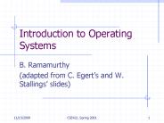 Introduction to Operating Systems