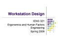Workstation Design PowerPoint PPT Presentation