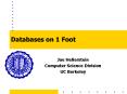 Databases on 1 Foot PowerPoint PPT Presentation