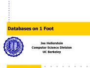 Databases on 1 Foot