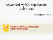Advanced MySQL replication techniques