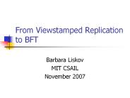 From Viewstamped Replication to BFT