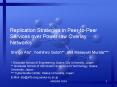 Replication Strategies in Peer-to-Peer Services over Power-law Overlay Networks PowerPoint PPT Presentation