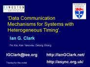 'Data Communication Mechanisms for Systems with Heterogeneous Timing'.