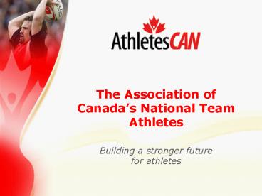 Building a stronger future for athletes
