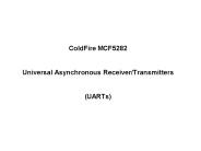 ColdFire MCF5282  Universal Asynchronous Receiver/Transmitters  (UARTs)