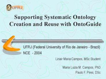 Supporting Systematic Ontology Creation and Reuse with OntoGuide