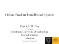 Online Student Enrollment System PowerPoint PPT Presentation