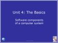 Unit 4: The Basics PowerPoint PPT Presentation