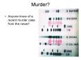 Murder PowerPoint PPT Presentation