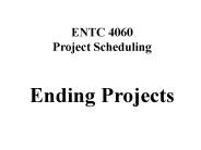 Ending Projects