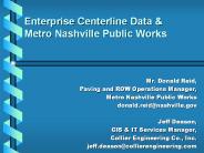 Enterprise Centerline Data