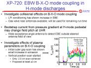 XP720: EBW BXO mode coupling in Hmode discharges