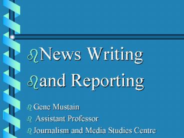 News Writing