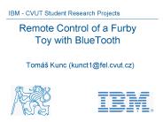 Remote Control of a Furby Toy with BlueTooth