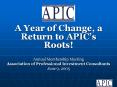 A Year of Change, a Return to APIC PowerPoint PPT Presentation