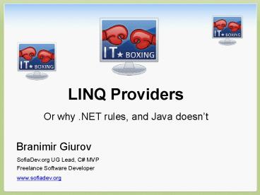 LINQ Providers