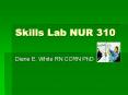 Skills Lab NUR 310 PowerPoint PPT Presentation