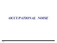 OCCUPATIONAL%20NOISE PowerPoint PPT Presentation