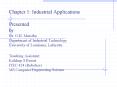 Chapter 1: Industrial Applications  Presented by Dr. G.H. Massiha Department of Industrial Technology University of Louisiana, Lafayette Teaching Assistant: Kuldeep S Rawat ITEC 424 (Robotics) MS Computer Engineering/Science PowerPoint PPT Presentation