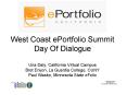 West Coast ePortfolio Summit Day Of Dialogue Una Daly, California Virtual Campus Bret Enyon, La Guar PowerPoint PPT Presentation